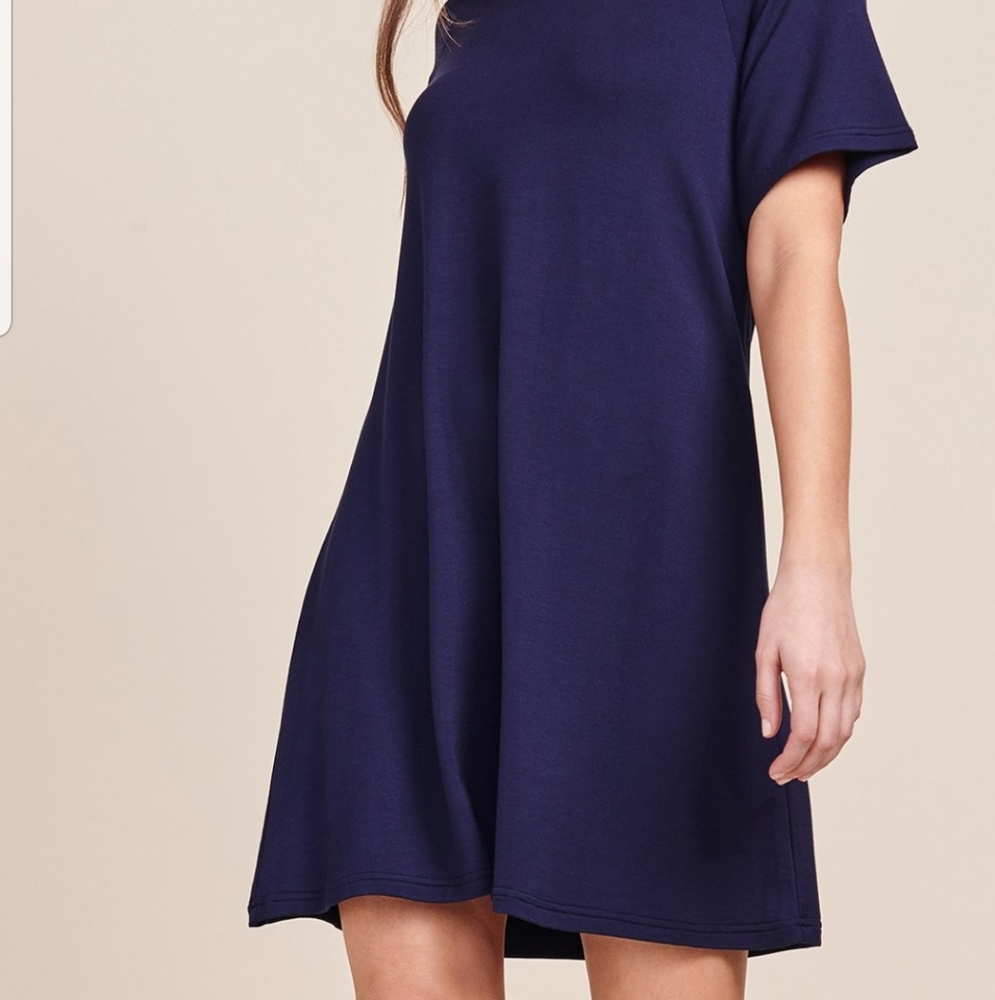 BB Dakota Navy Tshirt Dress